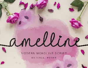 Amelline font