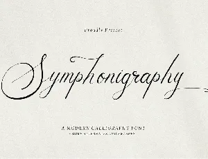 Symphonigraphy font