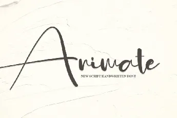 Animate Script font