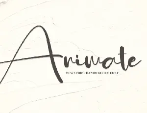 Animate Script font