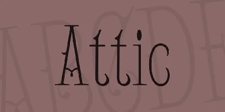 Attic font