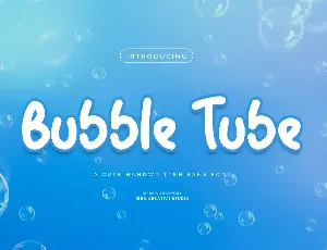 Bubble Tube font