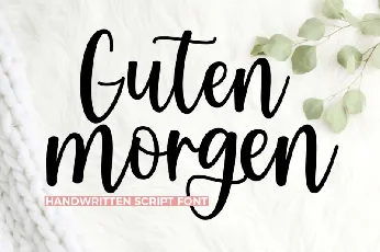 Guten Morgen Script font