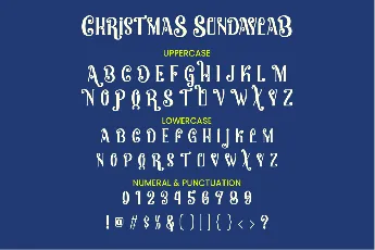 Christmas Sundaylab font