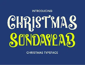 Christmas Sundaylab font