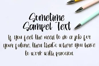 Sometime font