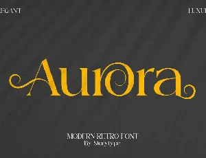 Aurora font