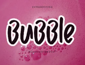 Bubble font