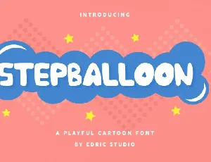 Stepballoon Cartoon Display font