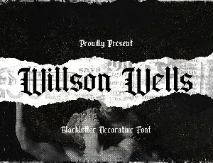 Wilson Wells Blackletter font