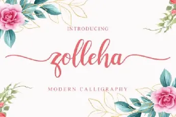 Zolleha Calligraphy font