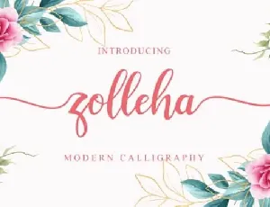 Zolleha Calligraphy font