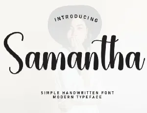Samantha Script Typeface font