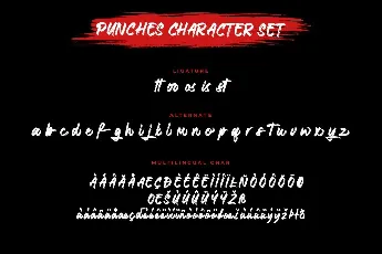 Punches font