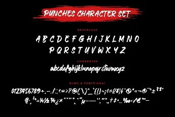 Punches font