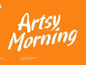 Artsy Morning font