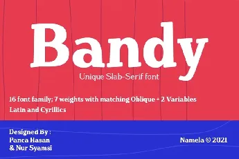 Bandy font