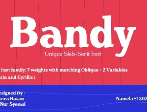 Bandy font