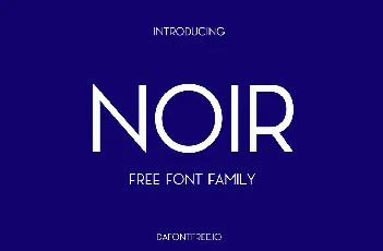 Noir Family font