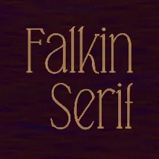 Falkin Serif font