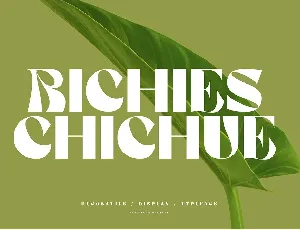 Richieschichue font