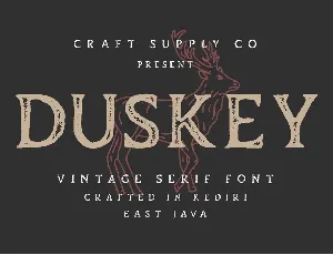 Duskey Free font