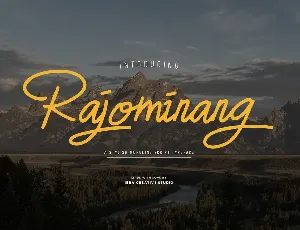 Rajominang font