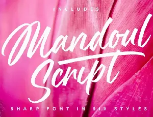 Mandoul Script font