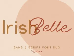 Irishbelle Duo font