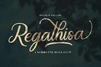 Regalhisa Calligraphy Script font