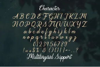 Regalhisa Calligraphy Script font