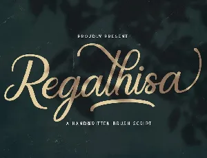 Regalhisa Calligraphy Script font