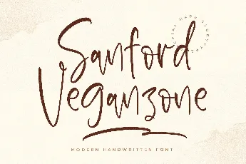 Sanford Veganzone font