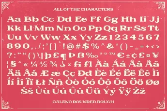 Galeno Rounded Rough font