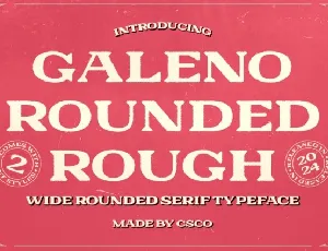 Galeno Rounded Rough font