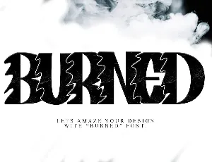 BURNED - Personal Use font