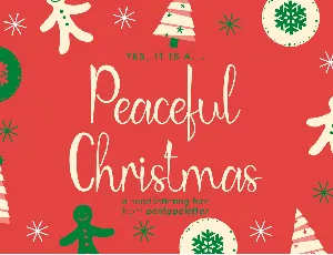 Peaceful Christmas font