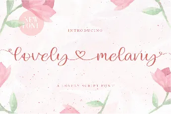 Lovely Melany font