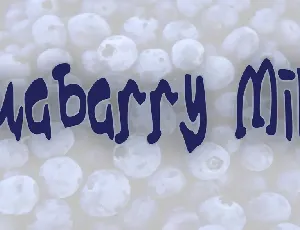 Blueberry Milk font