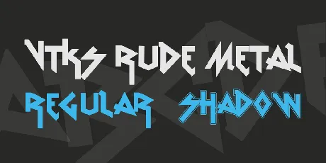 vtks Rude Metal font