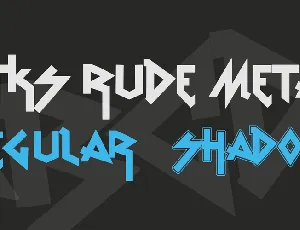 vtks Rude Metal font