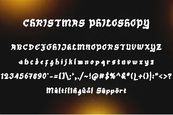 Christmas Philosophy - 1 font