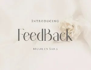 Feedback font