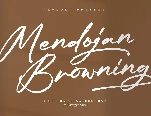 Mendoja Browning font