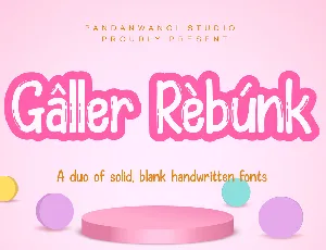 Galler Rebunk font