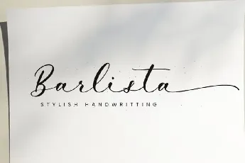 Barlista Calligraphy font