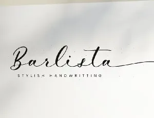 Barlista Calligraphy font