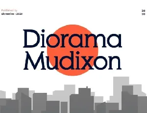 Diorama Mudixon font