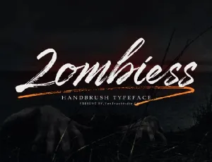 Zombiess Brush font