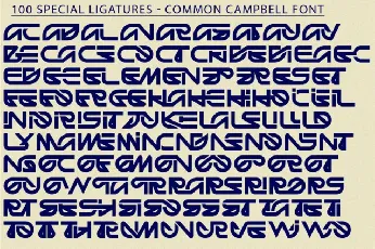 Common Campbell font